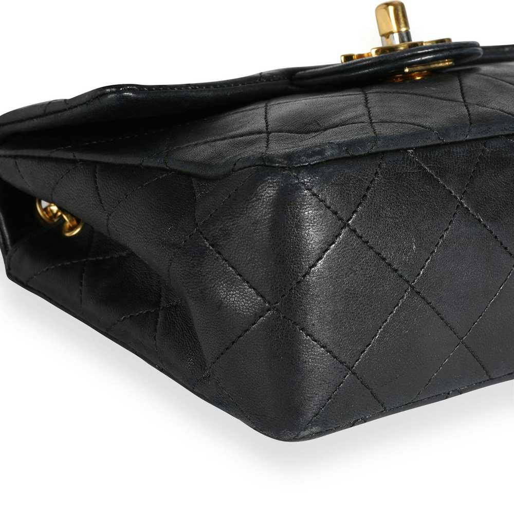 Chanel Chanel Black Quilted Lambskin Mini Square … - image 6