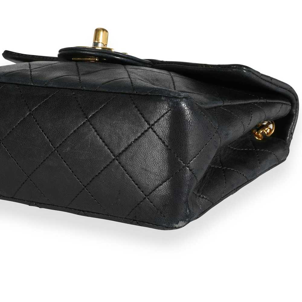Chanel Chanel Black Quilted Lambskin Mini Square … - image 7