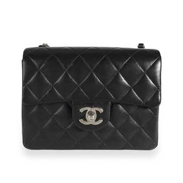 Chanel Chanel Black Quilted Lambskin Mini Square … - image 1