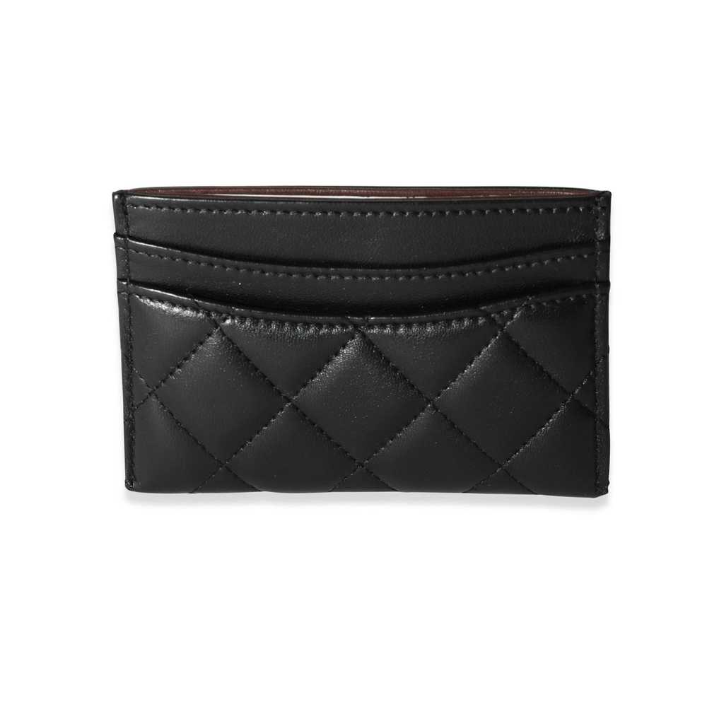 Chanel Chanel Black Quilted Lambskin Classic Card… - image 3