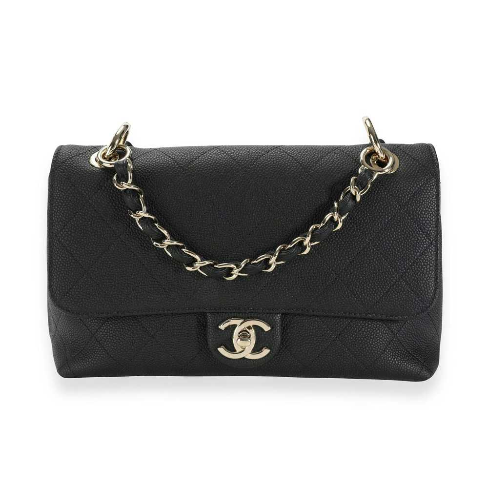 Chanel Chanel Black Quilted Grained Calfskin Flap… - image 1