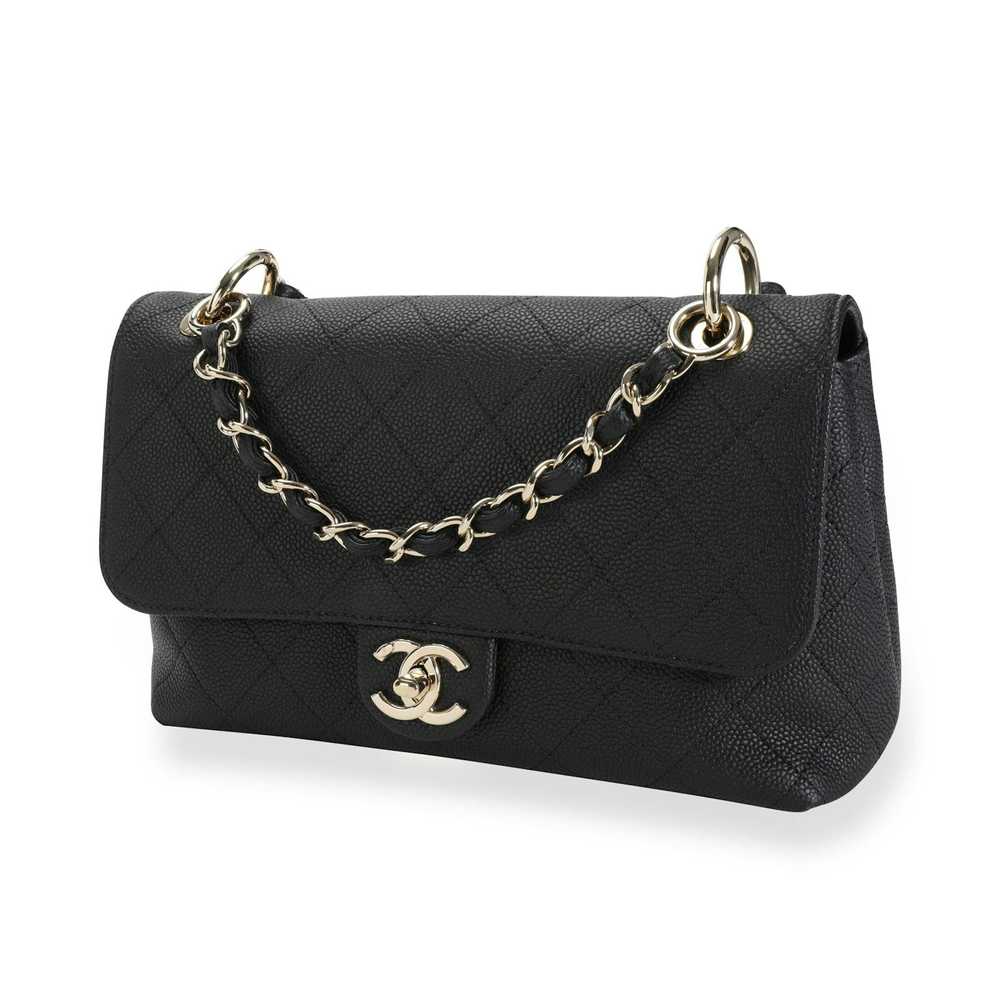 Chanel Chanel Black Quilted Grained Calfskin Flap… - image 2