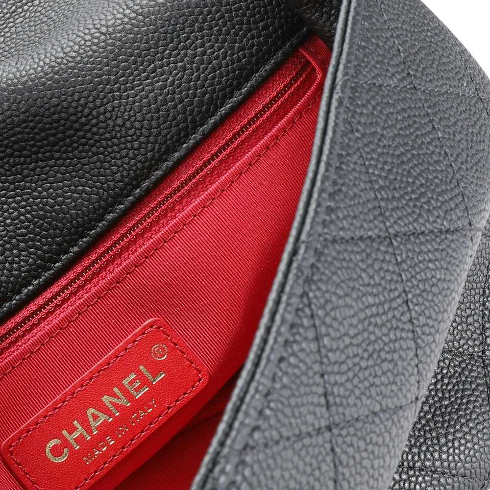 Chanel Chanel Black Quilted Grained Calfskin Flap… - image 9