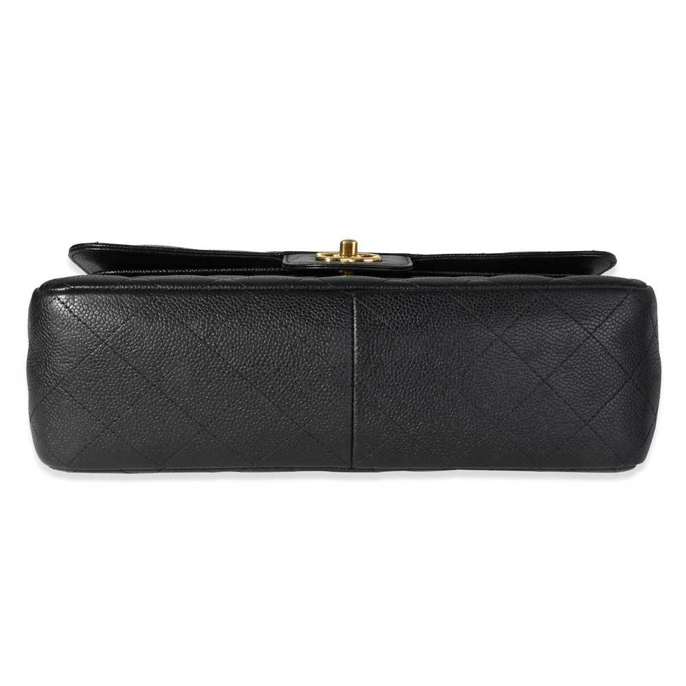 Chanel Chanel Black Quilted Caviar Classic Jumbo … - image 5