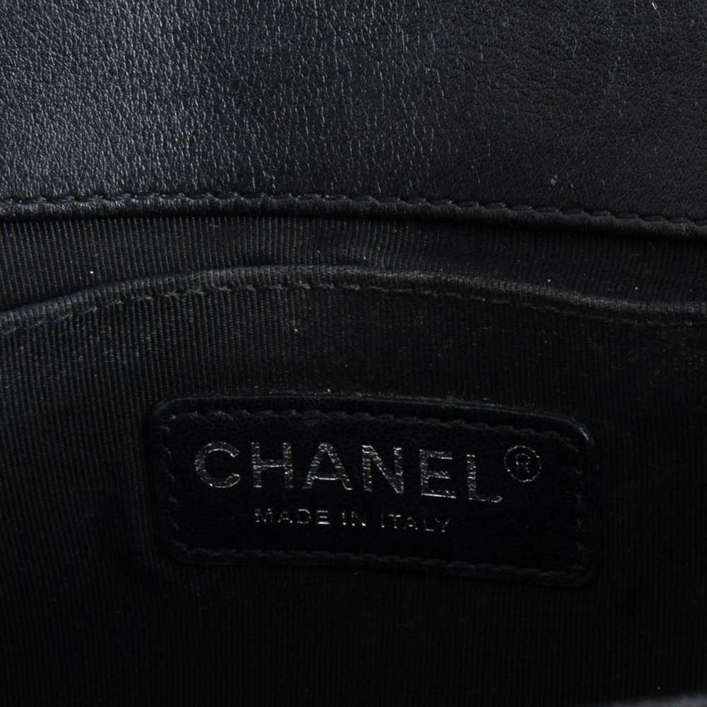 Chanel Chanel Black Patent Leather Quilted Old Me… - image 4