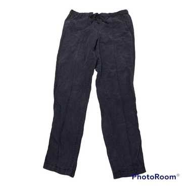 Lou & Grey Lou & Grey 4 Pants Blue Linen Elastic … - image 1