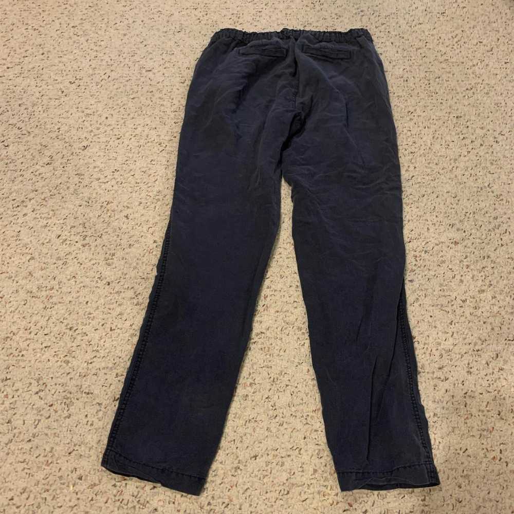 Lou & Grey Lou & Grey 4 Pants Blue Linen Elastic … - image 3