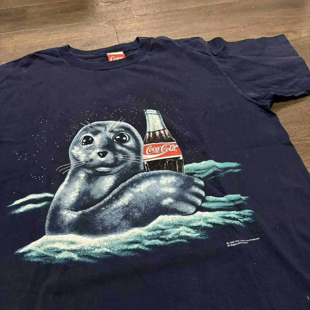 Coca Cola × Vintage vintage Coca Cola seal t shir… - image 1