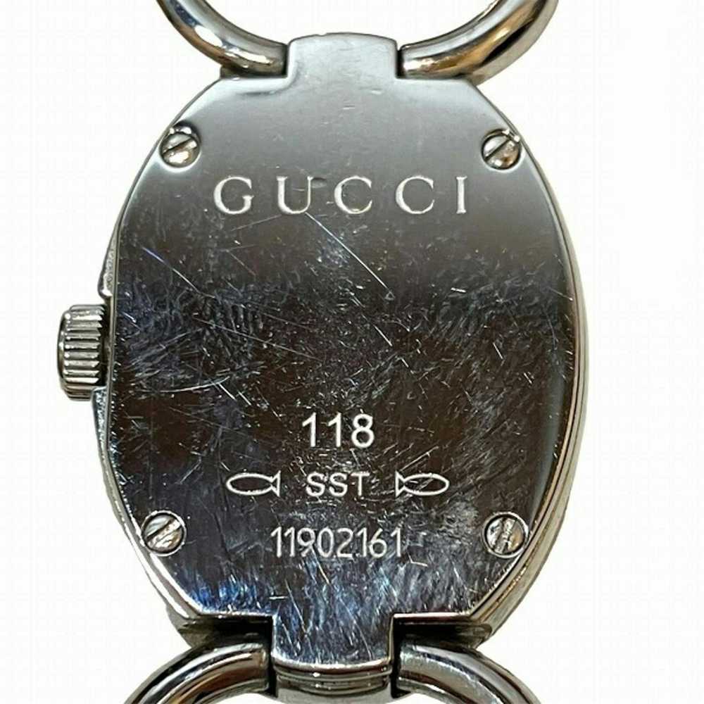 Gucci GUCCI Tornavoni 118 Quartz Horsebit 3PD Wat… - image 5