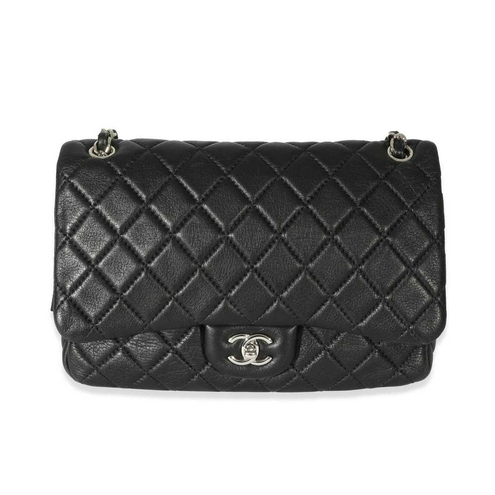 Chanel Chanel Black Leather Casual Journey Flap B… - image 1