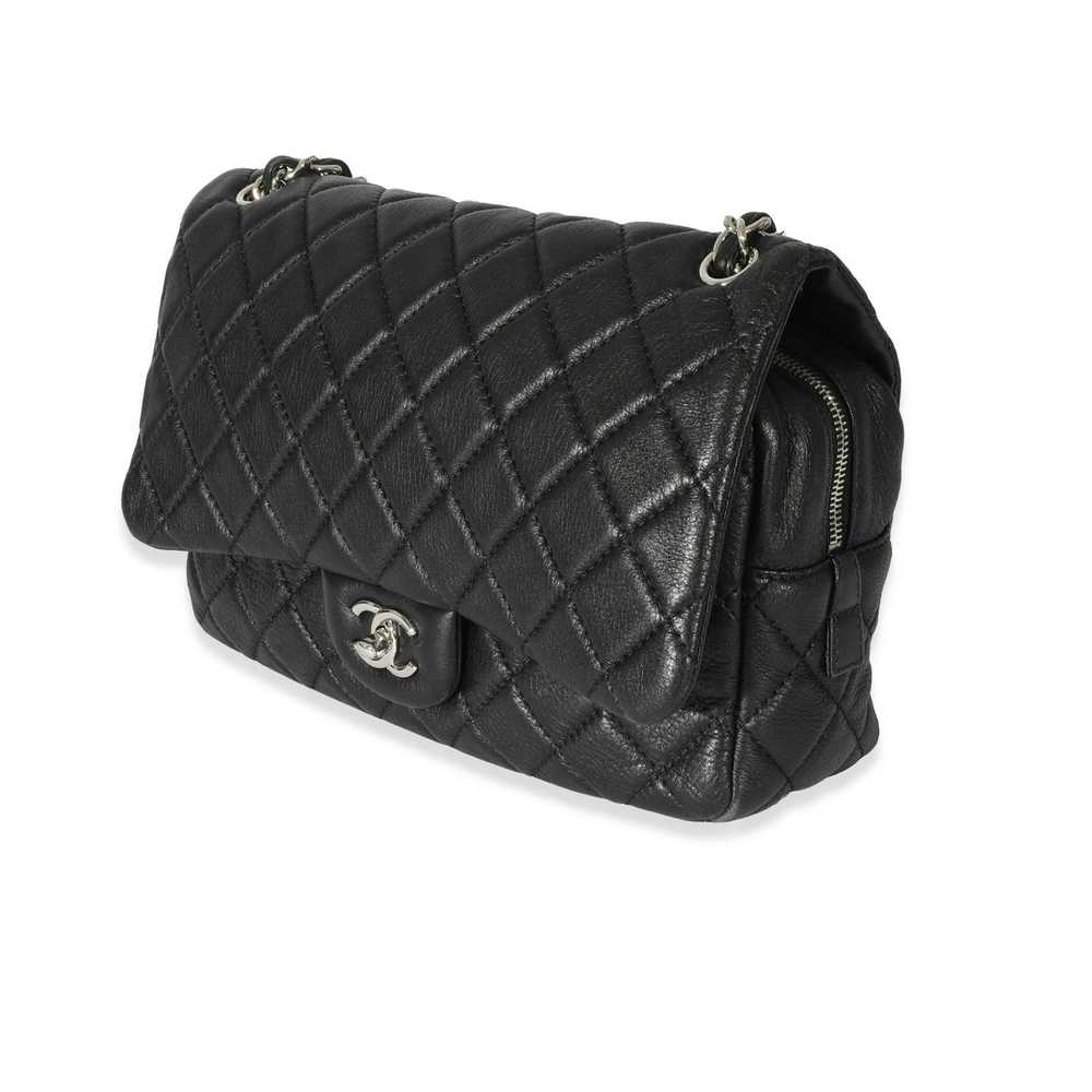 Chanel Chanel Black Leather Casual Journey Flap B… - image 2