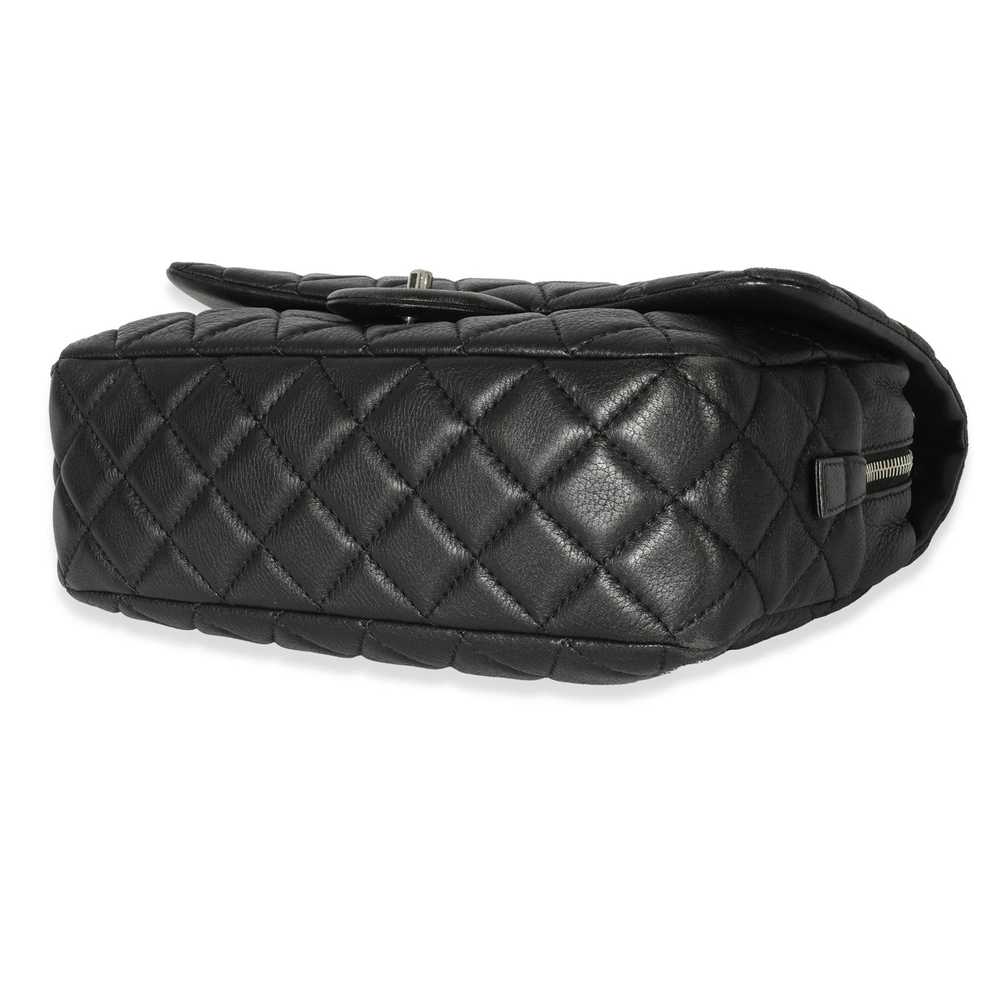 Chanel Chanel Black Leather Casual Journey Flap B… - image 7