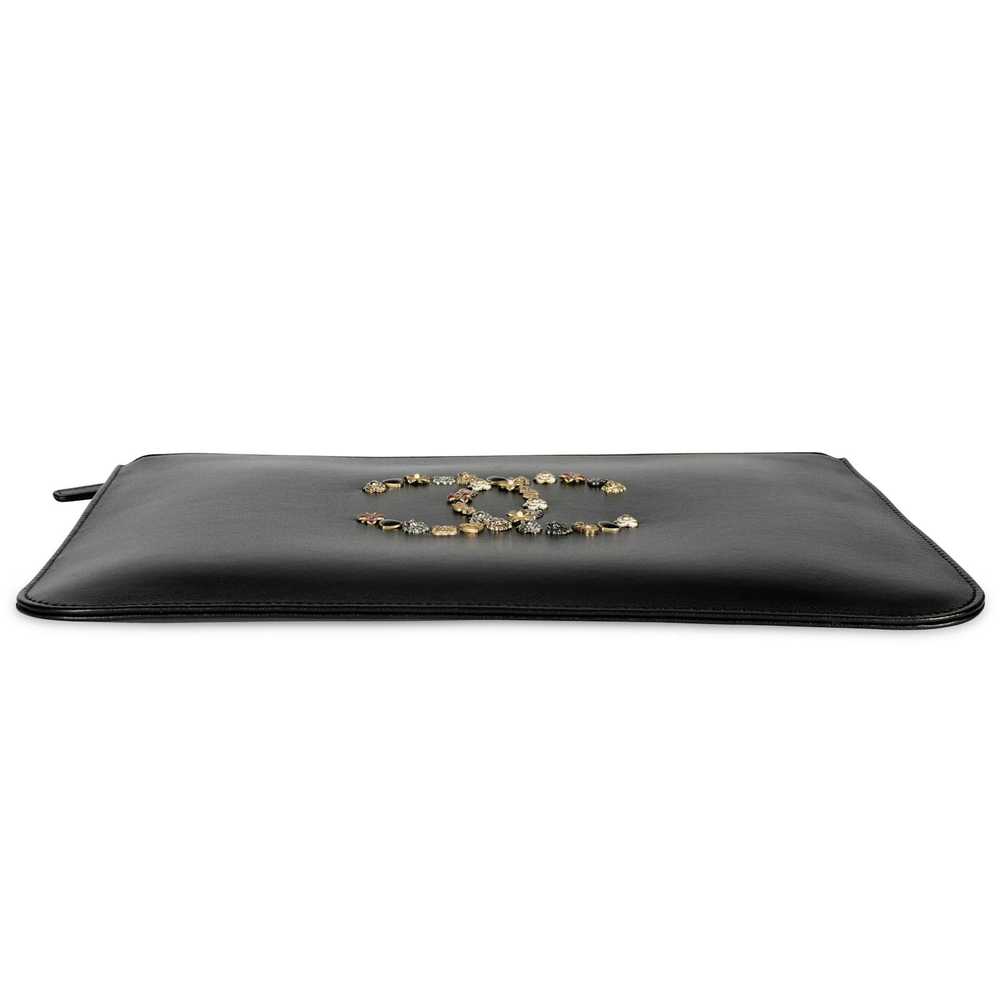 Chanel Chanel Black Lambskin Lucky Charms O Case - image 4