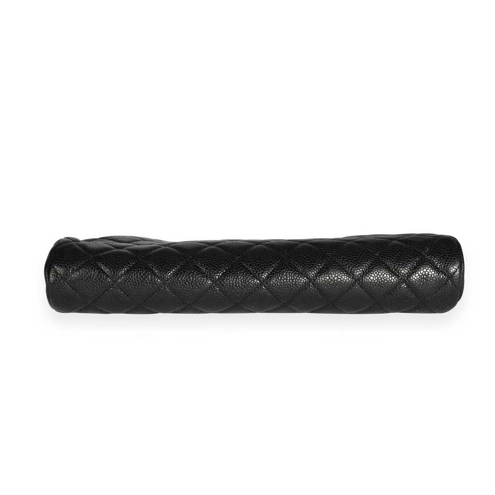 Chanel Chanel Black Caviar Quilted Timeless Clutch - image 4