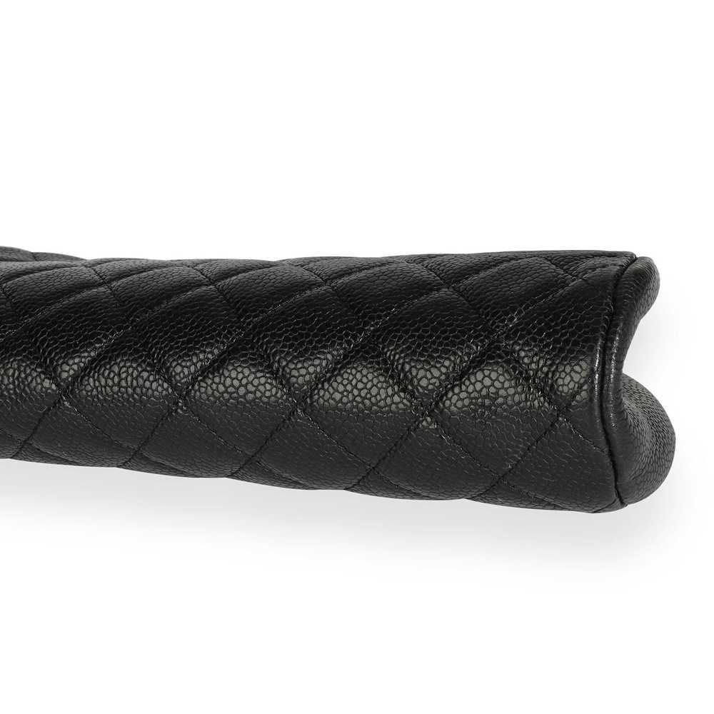 Chanel Chanel Black Caviar Quilted Timeless Clutch - image 6