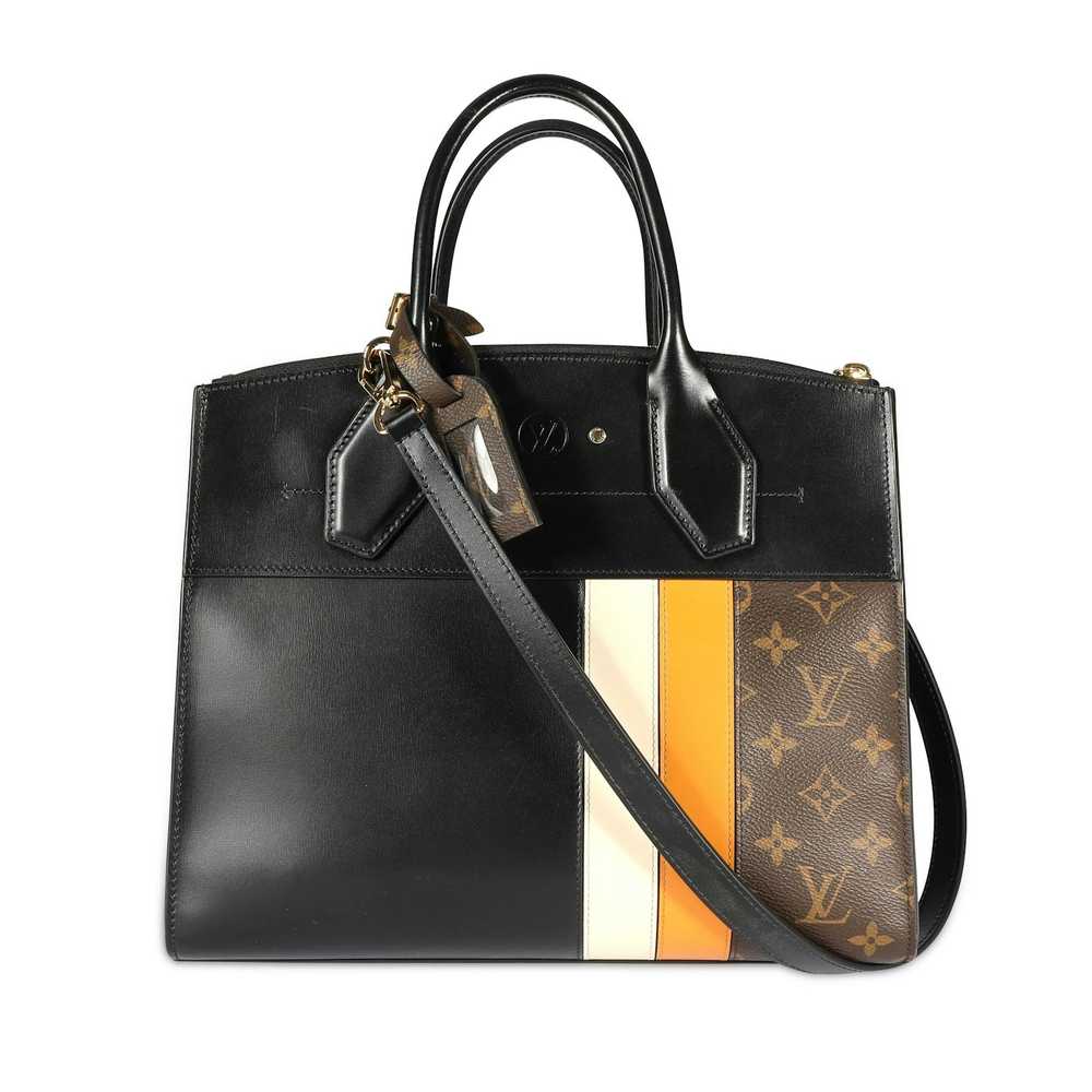 Louis Vuitton Louis Vuitton Black Calfskin & Mono… - image 1