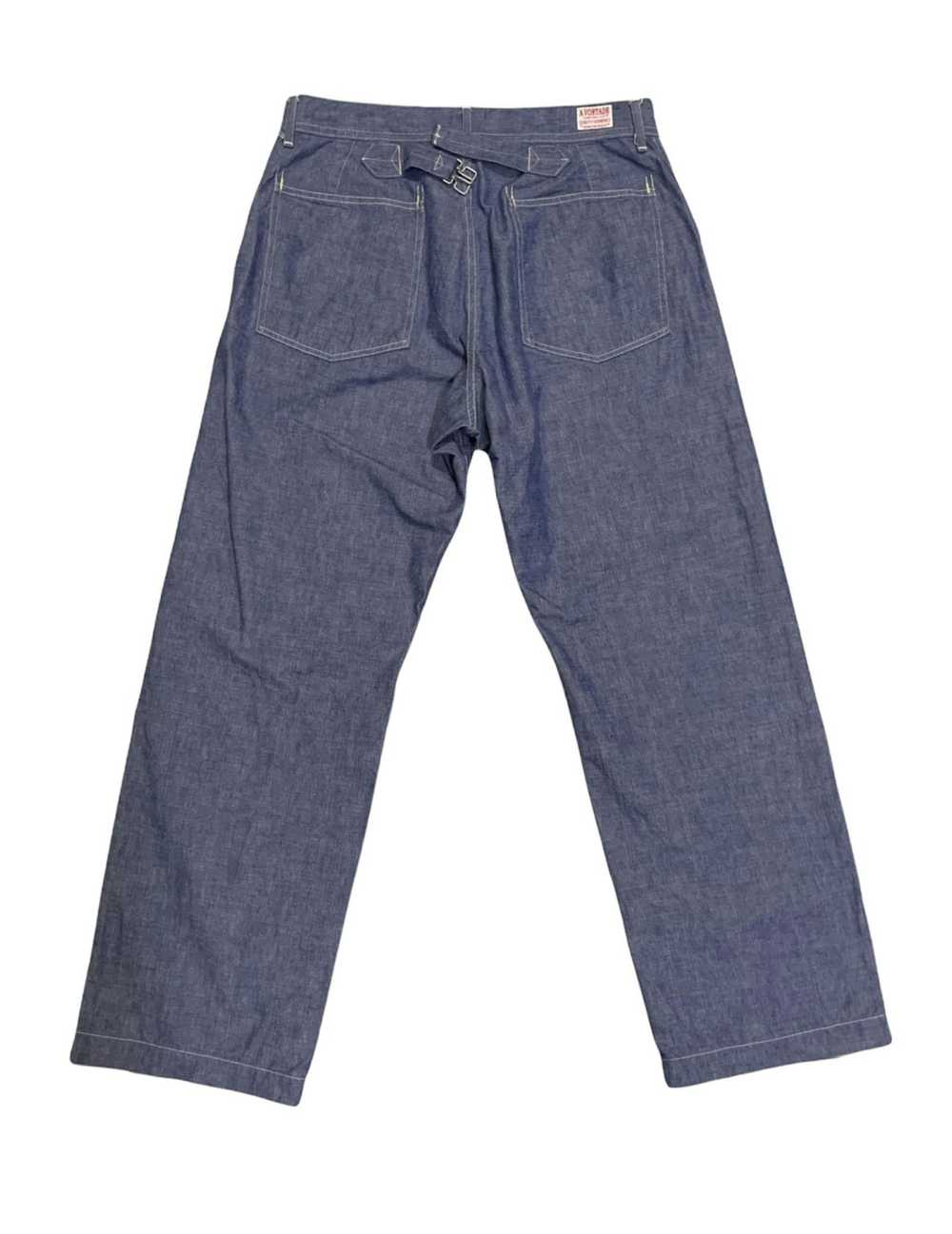 *A VONTADE A VONTADE Selvedge Trouser Denim Pants - image 4