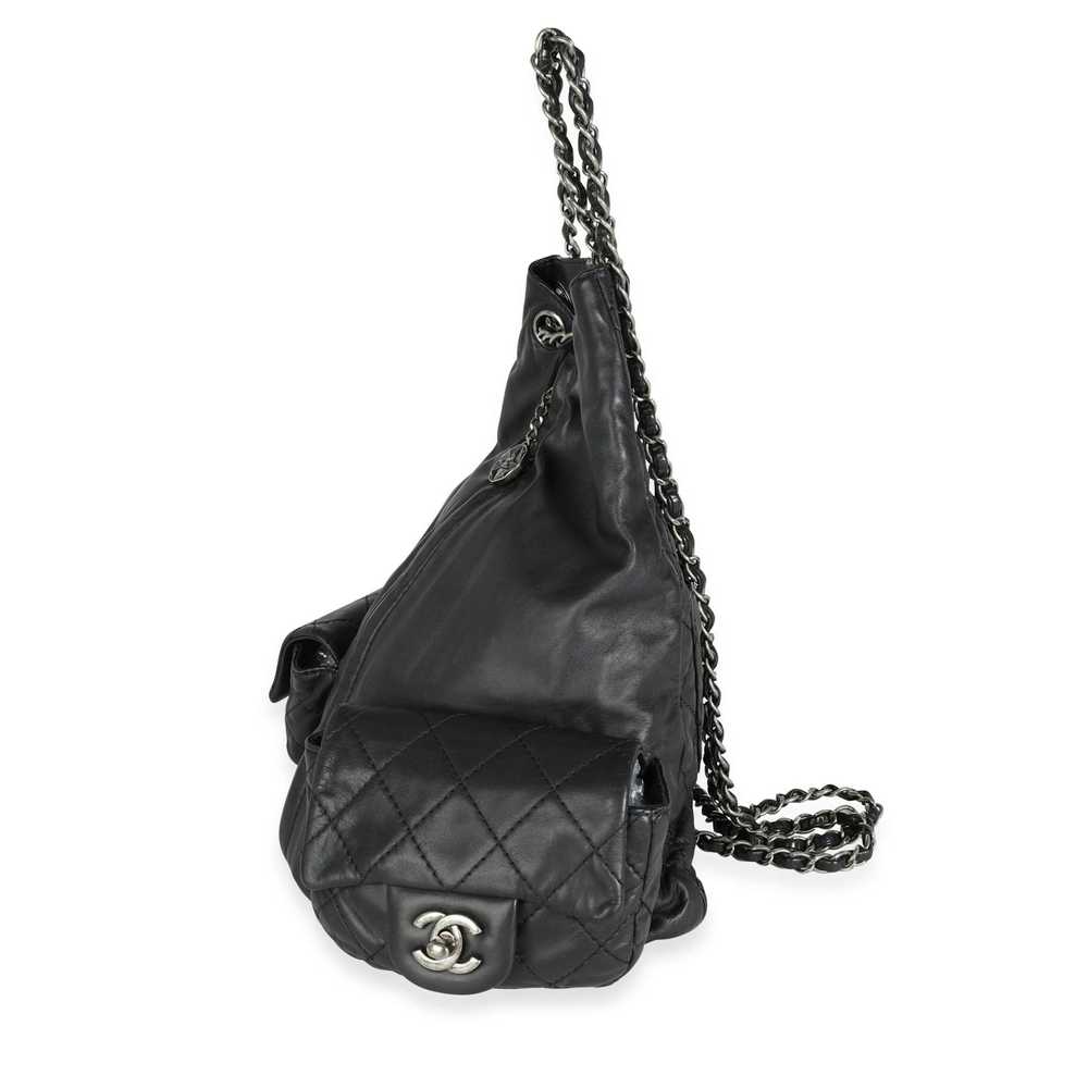 Chanel Chanel Black Calfskin Backpack - image 2