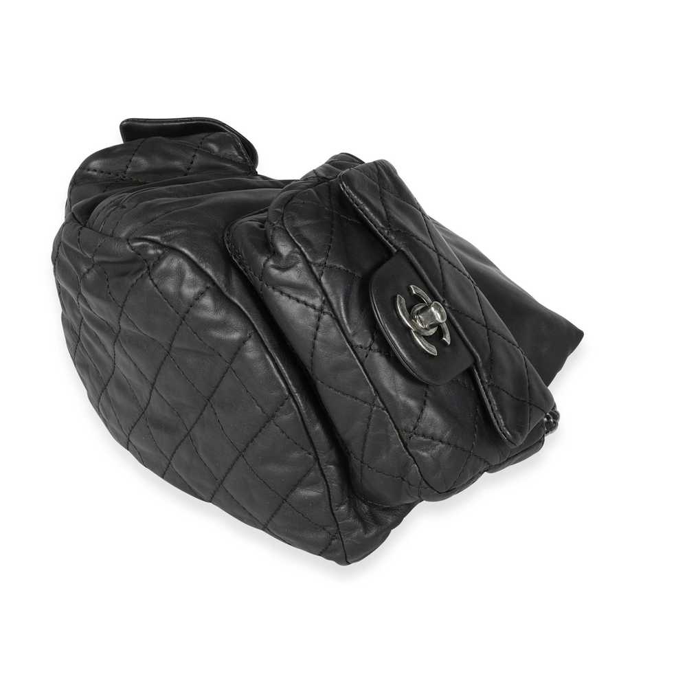 Chanel Chanel Black Calfskin Backpack - image 5