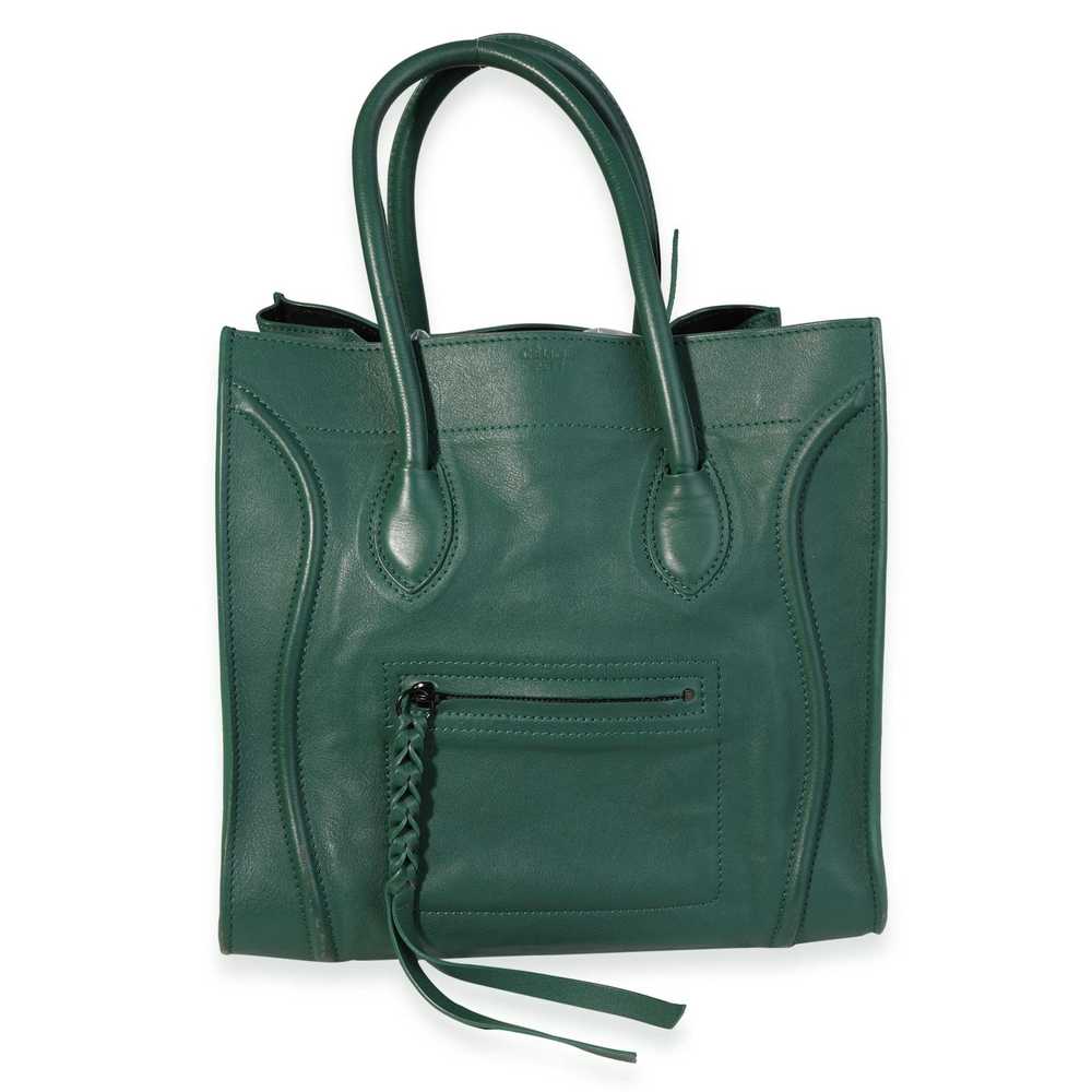 Celine Celine Forest Green Smooth Leather Medium … - image 1