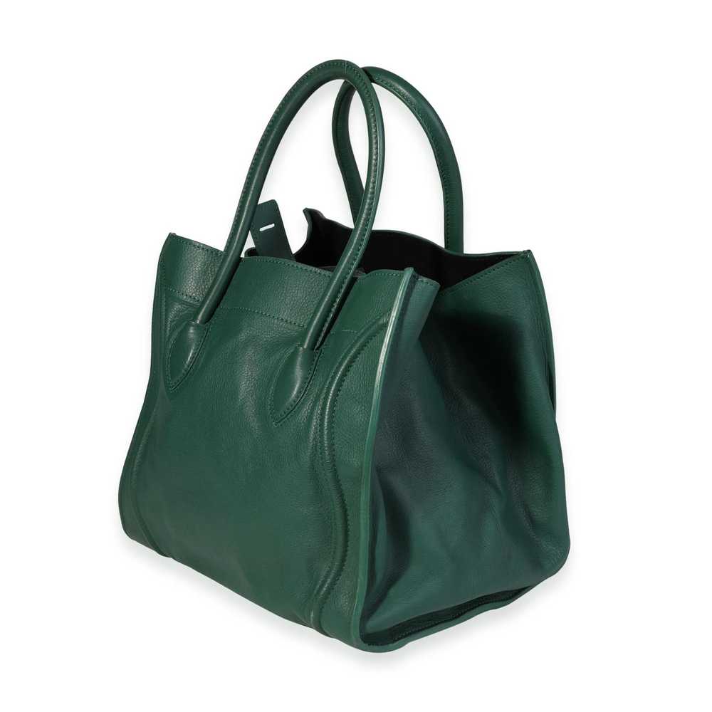 Celine Celine Forest Green Smooth Leather Medium … - image 2