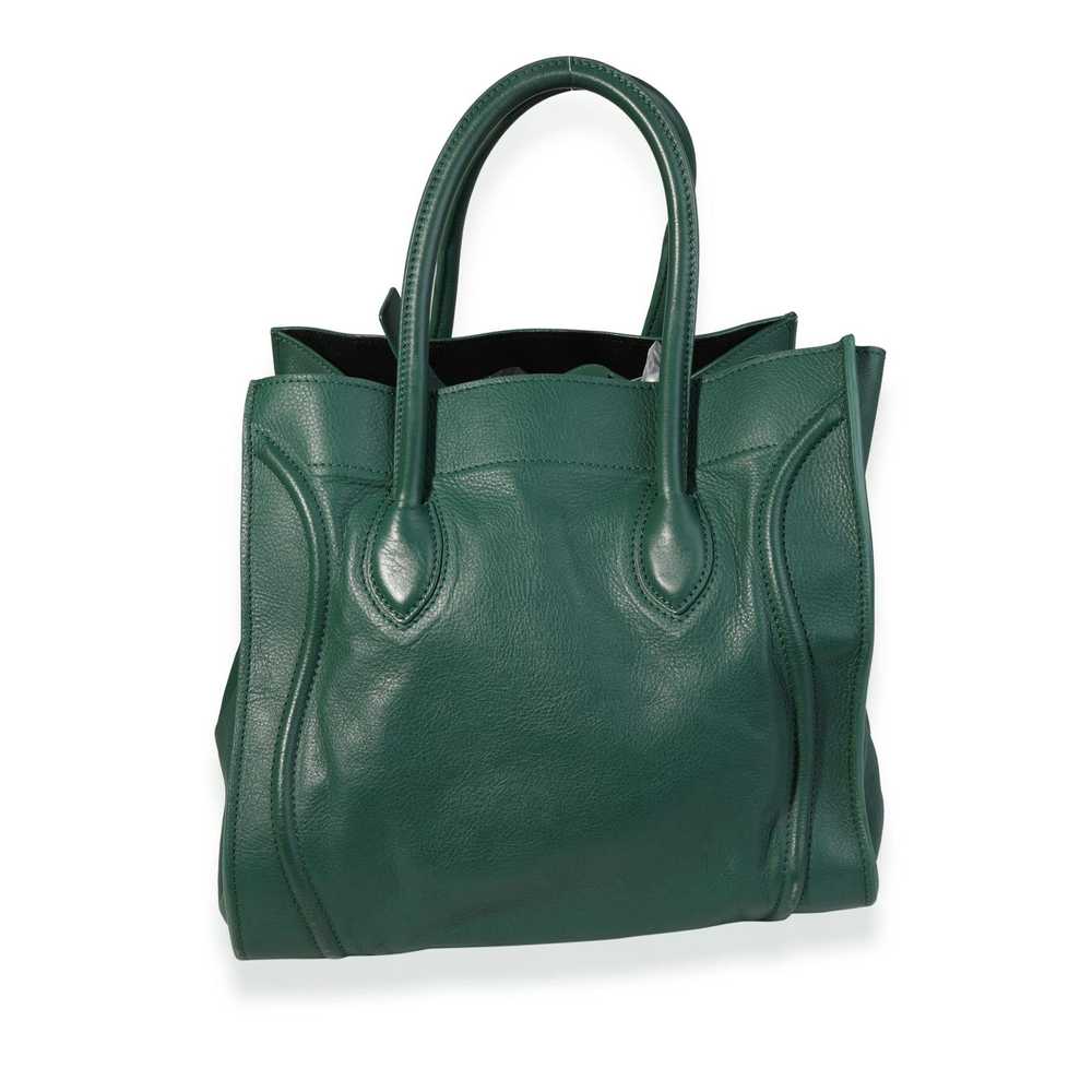 Celine Celine Forest Green Smooth Leather Medium … - image 3