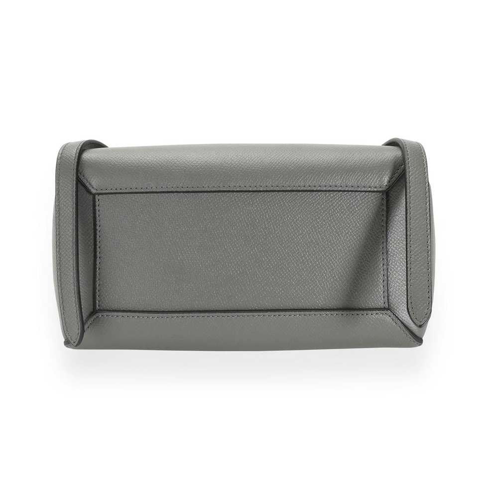 Celine Celine Grey Grained Leather Nano Belt Bag - image 4