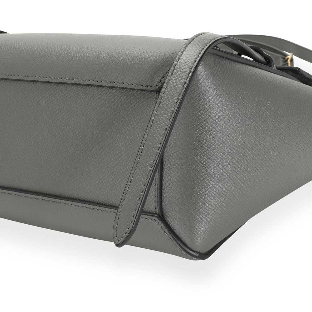Celine Celine Grey Grained Leather Nano Belt Bag - image 5