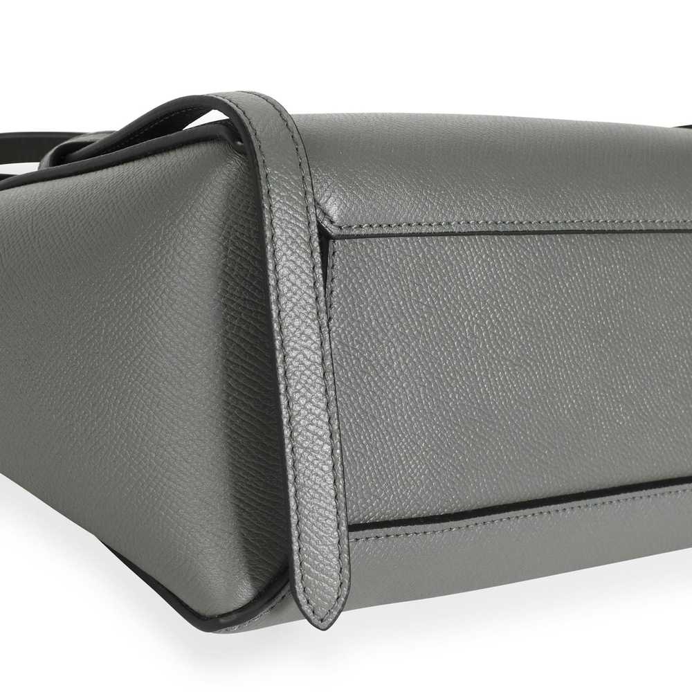 Celine Celine Grey Grained Leather Nano Belt Bag - image 6