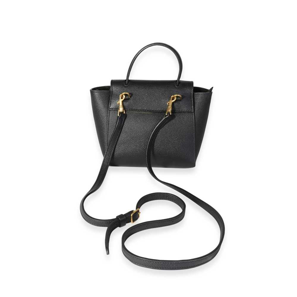 Celine Celine Black Grained Calfskin Pico Belt Bag - image 3