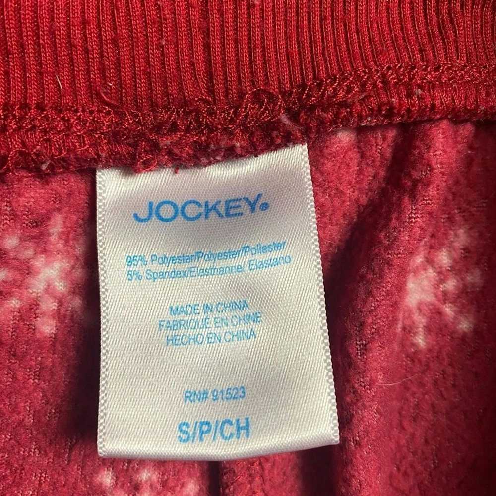 Jockey Jockey SZ S snowflake fleece jogger pajama… - image 3