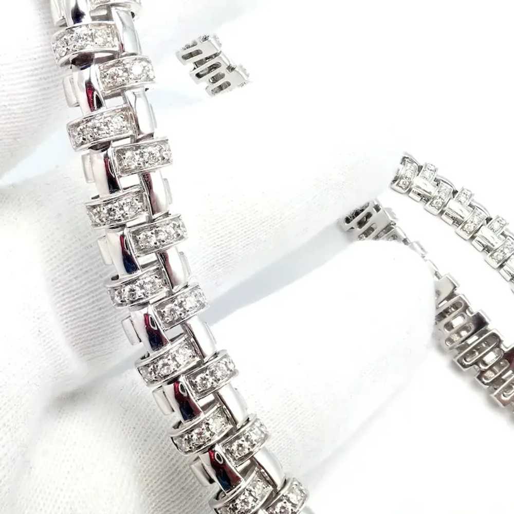 Authentic! Tiffany & Co Vannerie 18k White Gold B… - image 12