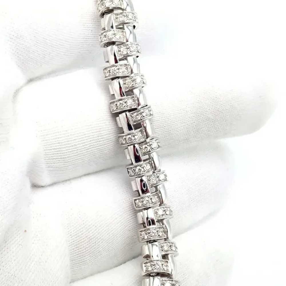 Authentic! Tiffany & Co Vannerie 18k White Gold B… - image 3