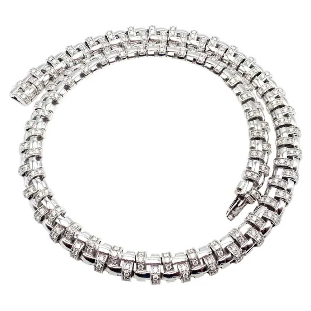 Authentic! Tiffany & Co Vannerie 18k White Gold B… - image 9