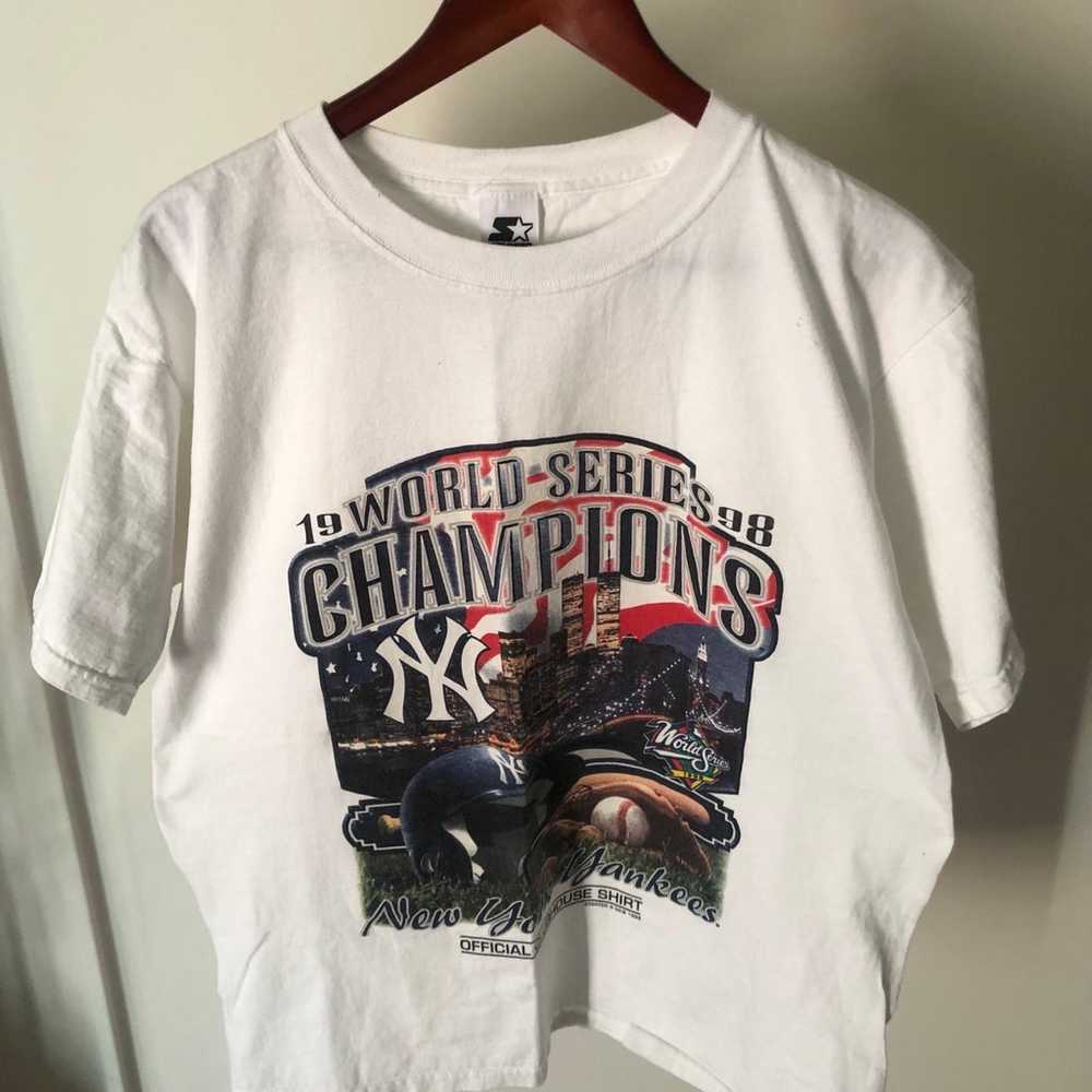 1998 Starter New York Yankees Champion Tee - image 1