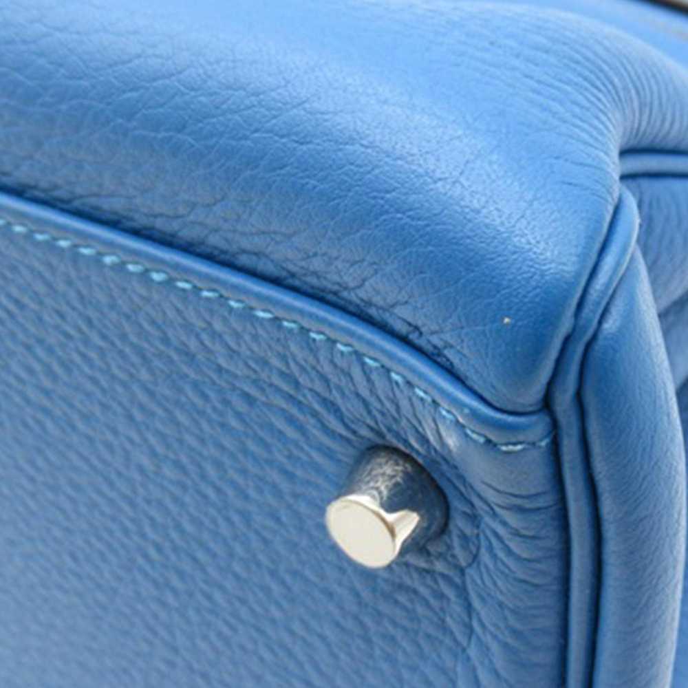 Product Details Hermes Kelly 32 Retourne in Blue … - image 9