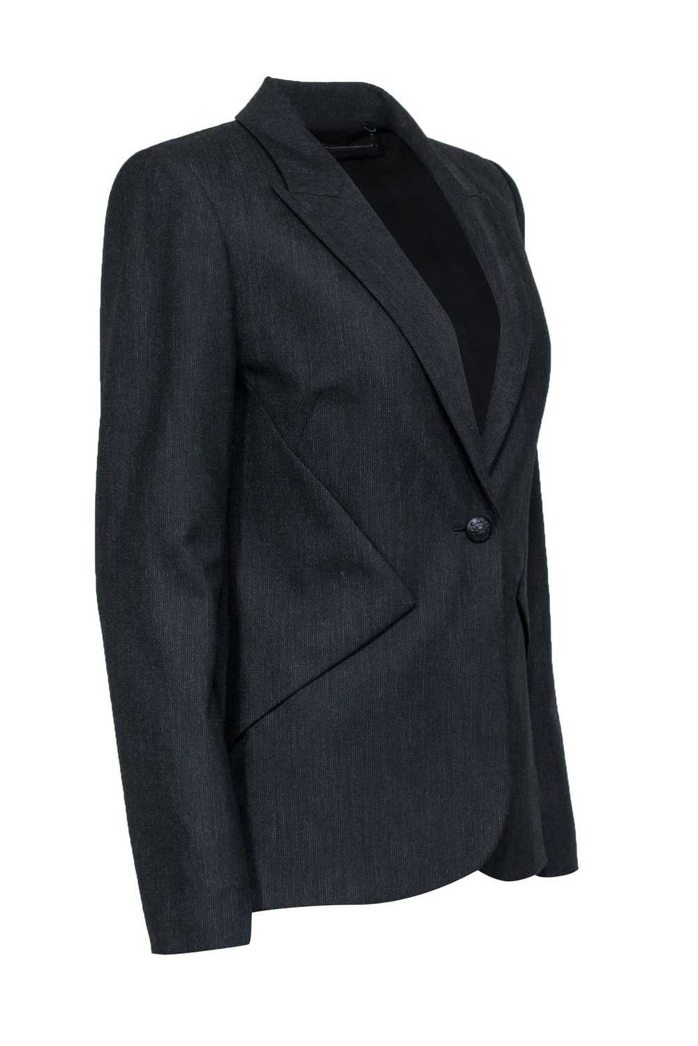 Elie Tahari - Black "Allegra" Blazer w/ Padded Sh… - image 2