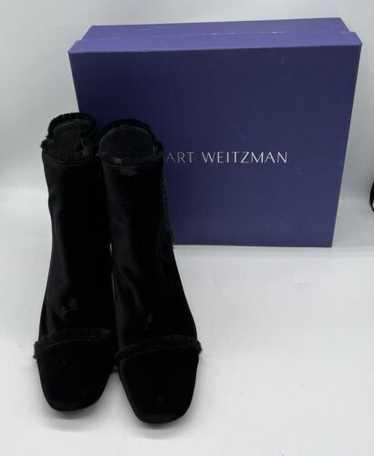 Stuart Weitzman 'On The Fringe' Block Heel Bootie… - image 1