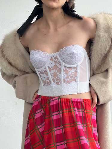 Lace Bustier - White