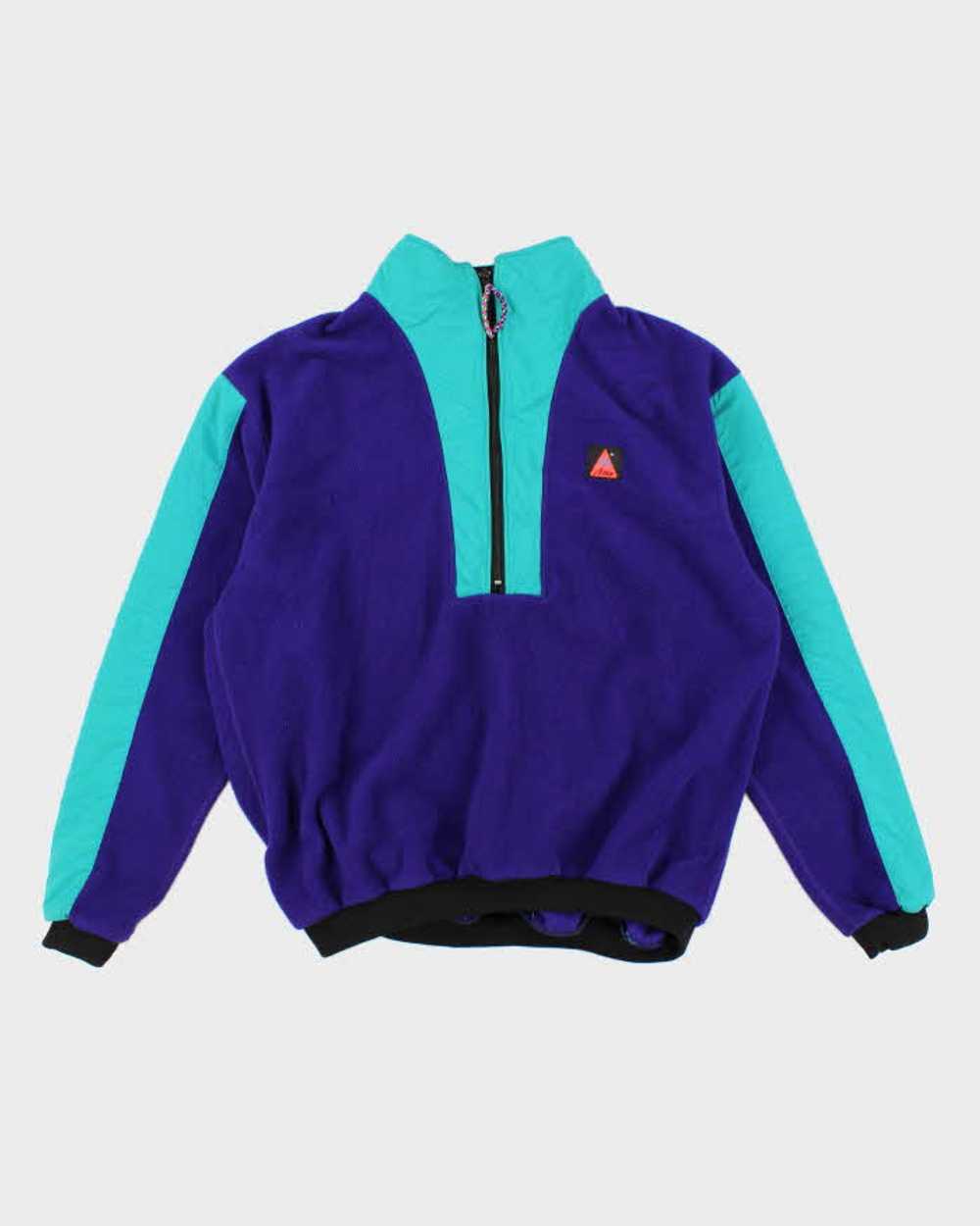 Vintage 80s/90s Activa Colourblock Fleece - L - image 1