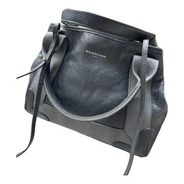 Balenciaga Navy cabas leather handbag