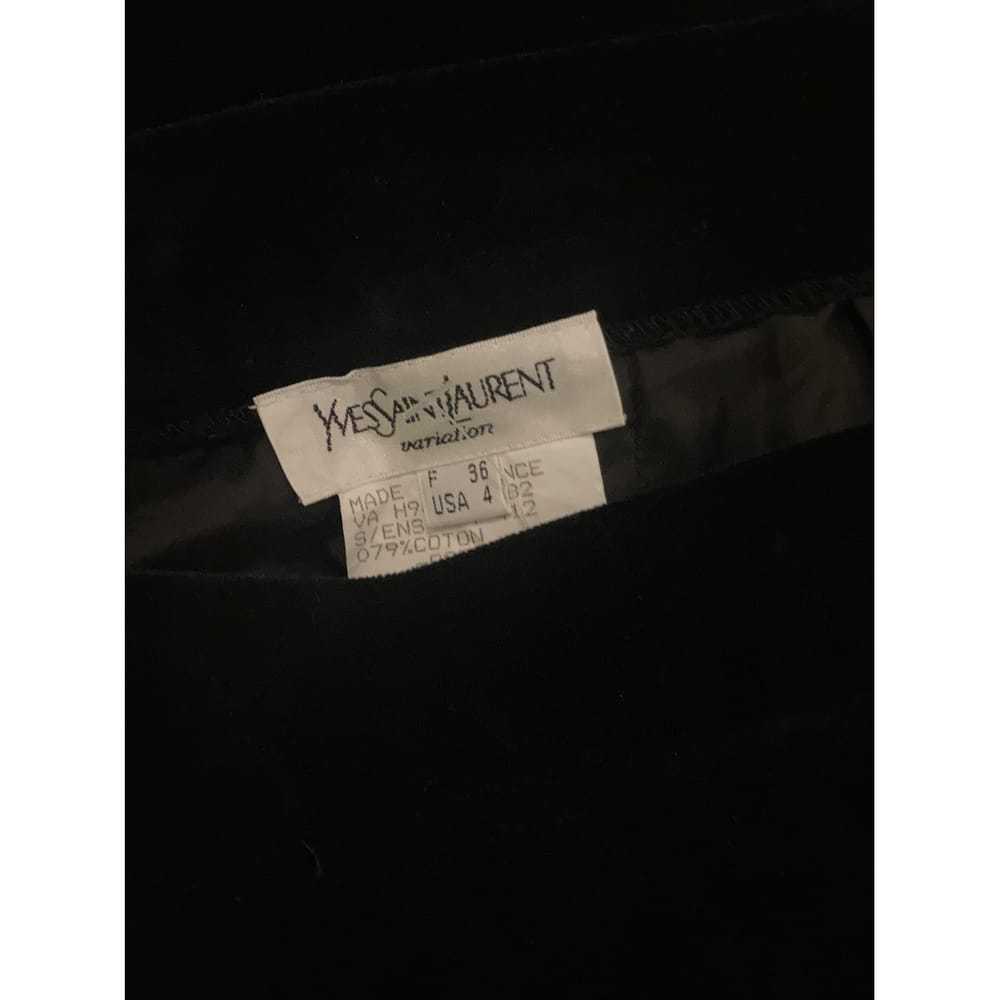 Yves Saint Laurent Velvet mini skirt - image 3