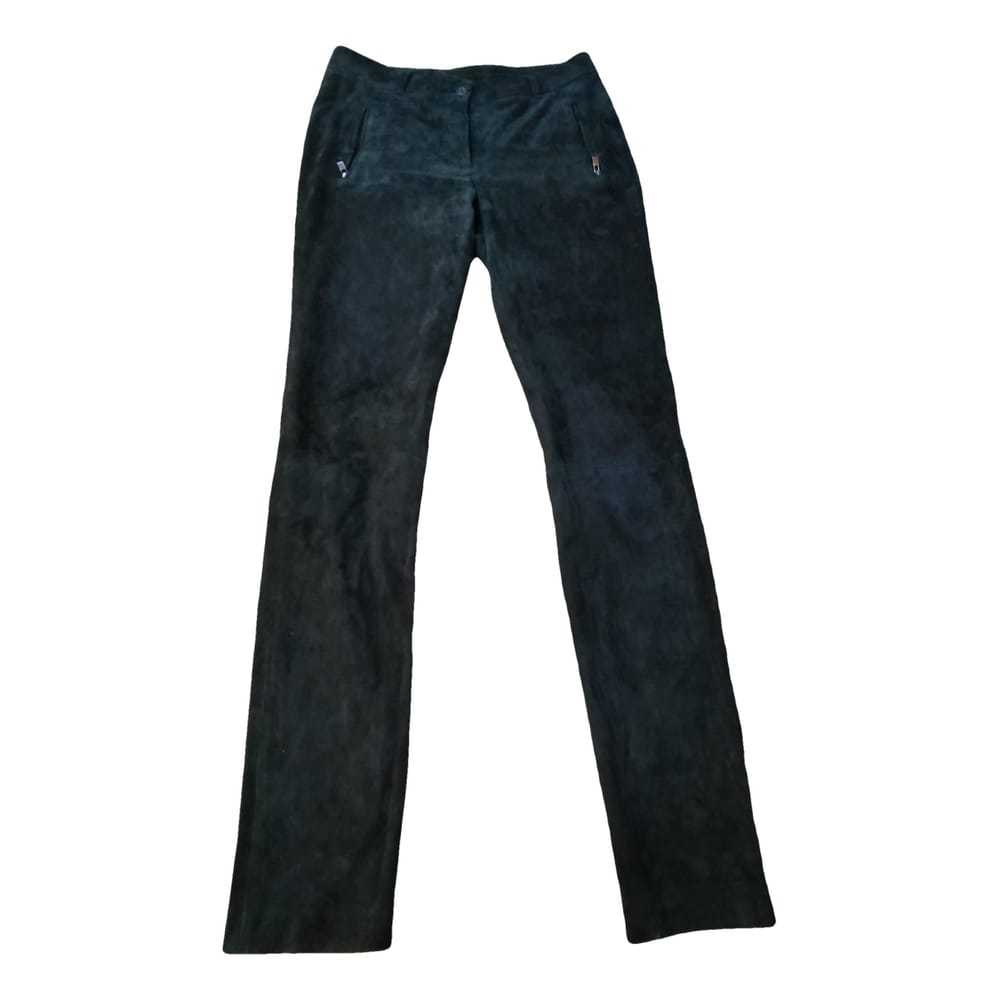 Loro Piana Leather straight pants - image 1