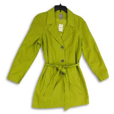 NWT Womens Green Notch Collar Corduroy Long Sleev… - image 1