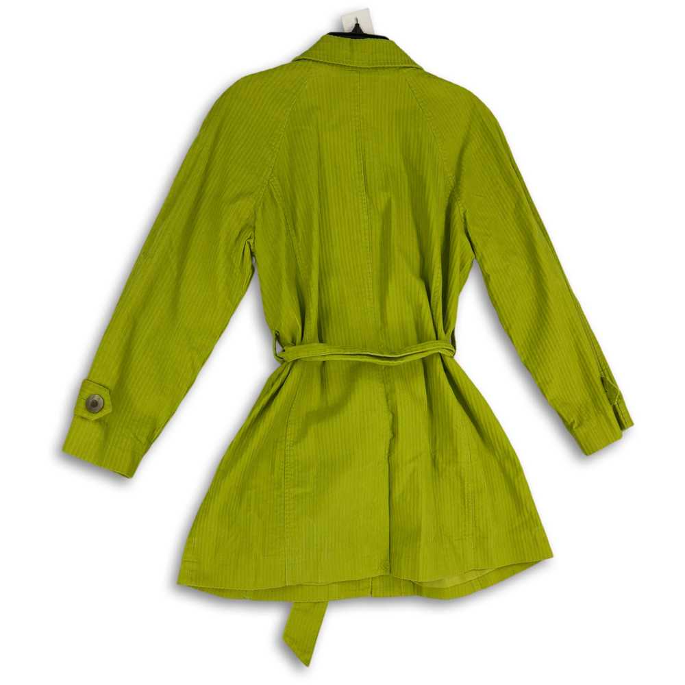 NWT Womens Green Notch Collar Corduroy Long Sleev… - image 2