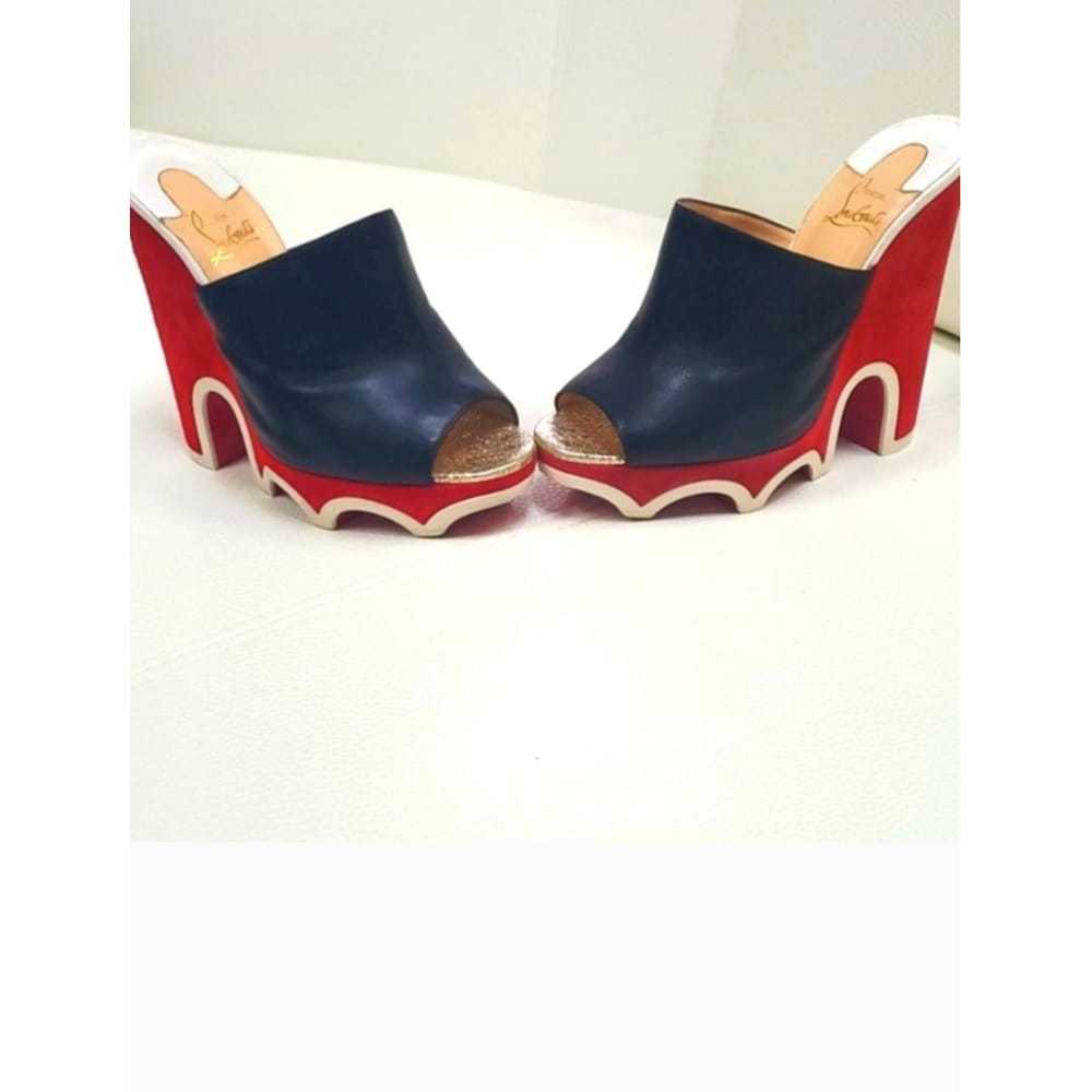 Christian Louboutin Leather mules & clogs - image 2