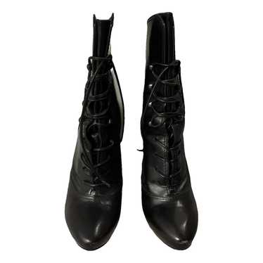 Costume National Leather lace up boots