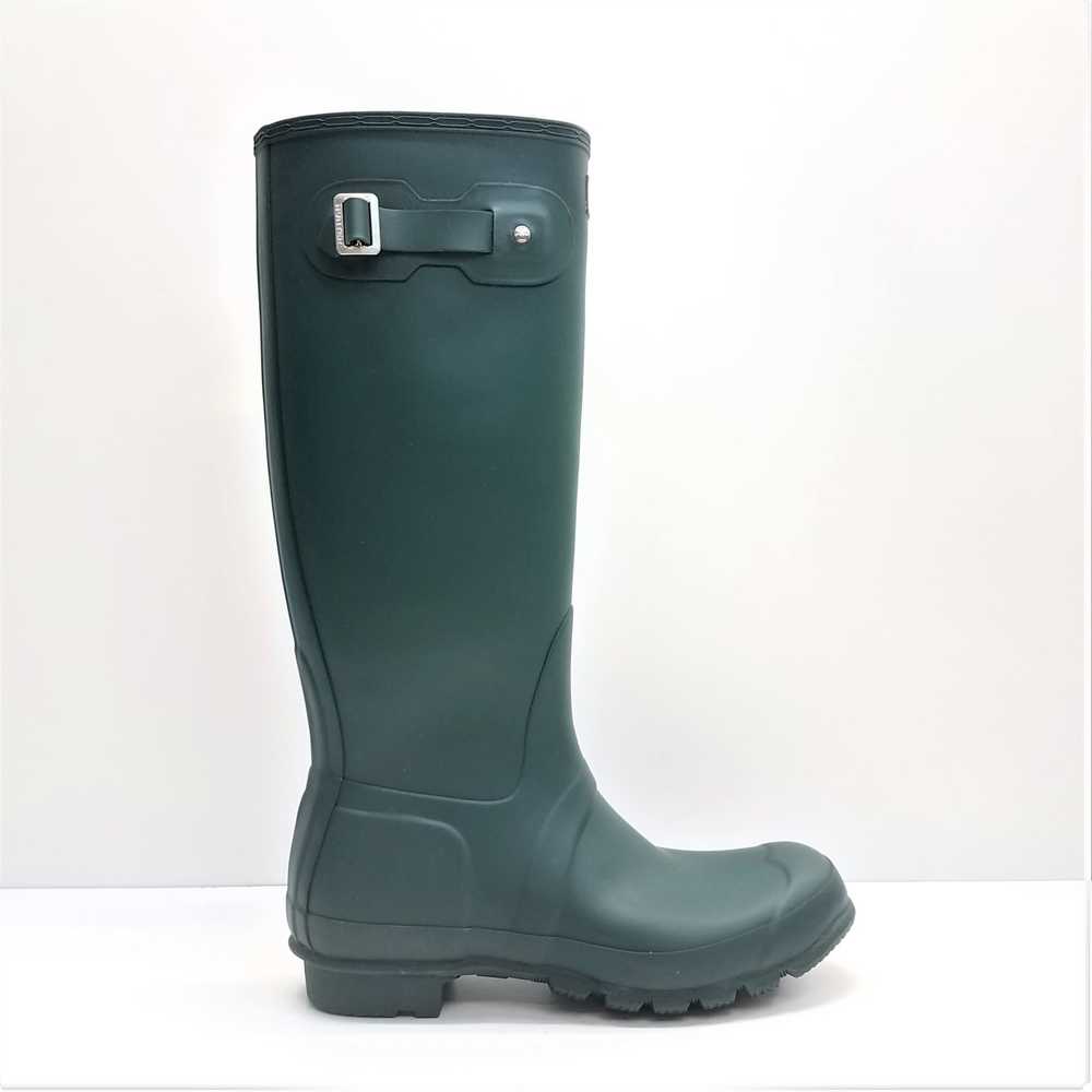 Hunter Rubber Tall Wellington Rain Boots Green 11 - image 1