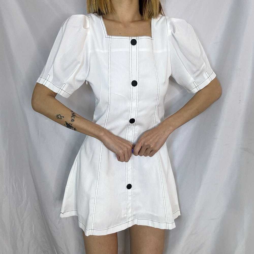 J.ing white button down Aline dress - image 1