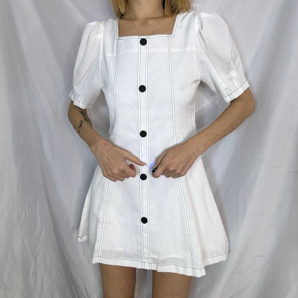 J.ing white button down Aline dress - image 4